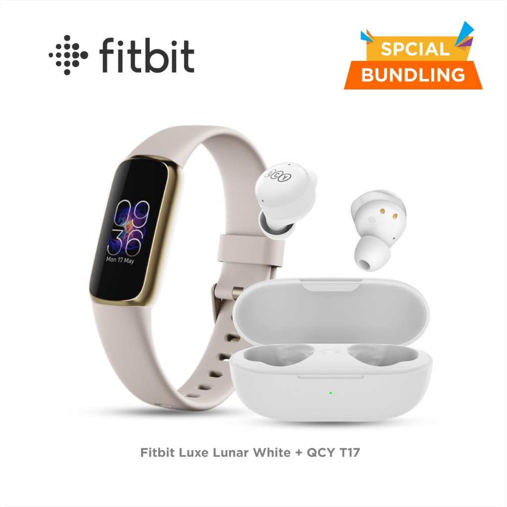 Jual FITBIT Luxe Smartwatch Luxury Fitness Tracker Lunar White/Soft