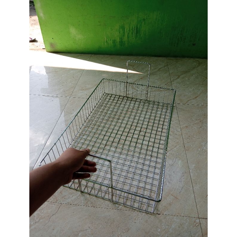 Jual cooling rak peniris donat / cooling rak penggorengan chicken ...