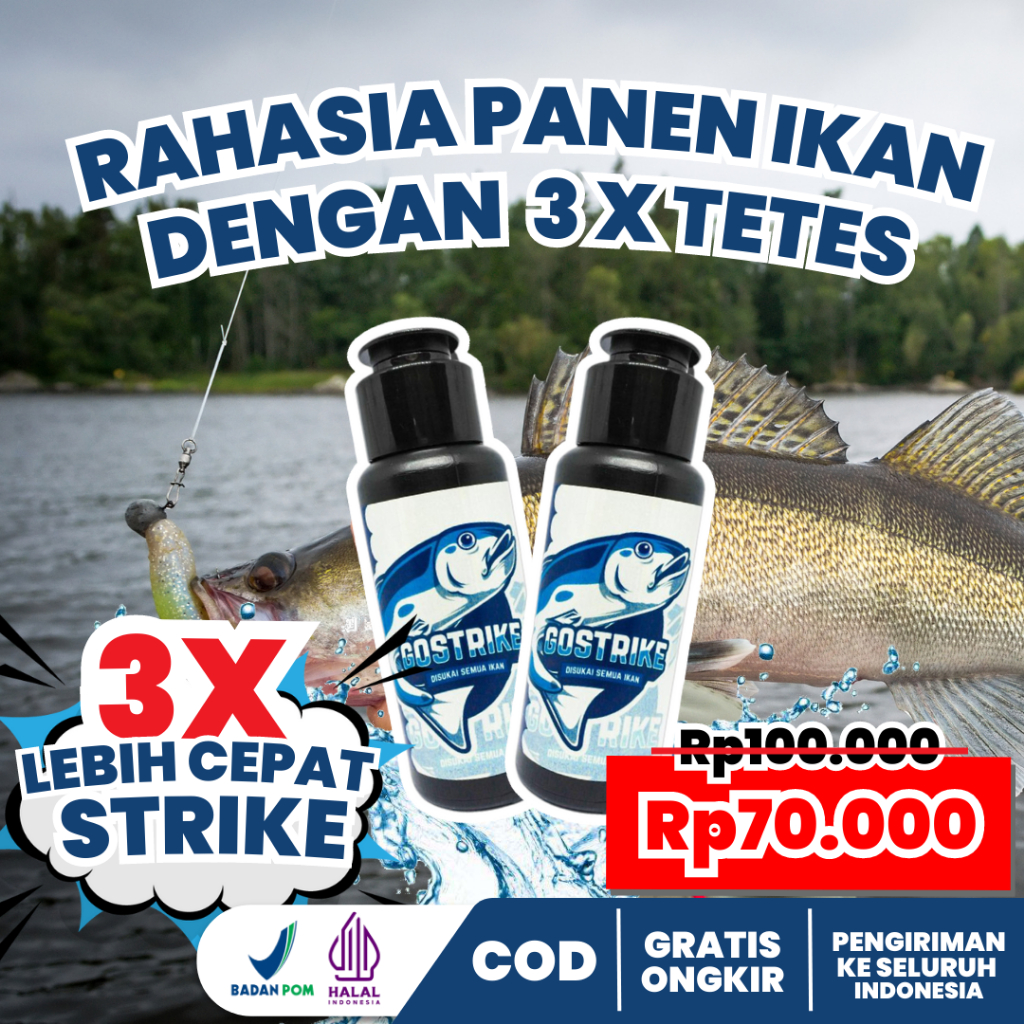 Jual Essen Pancing Ikan Gostrike Original 3x Lebih Cepat Strike Aroma