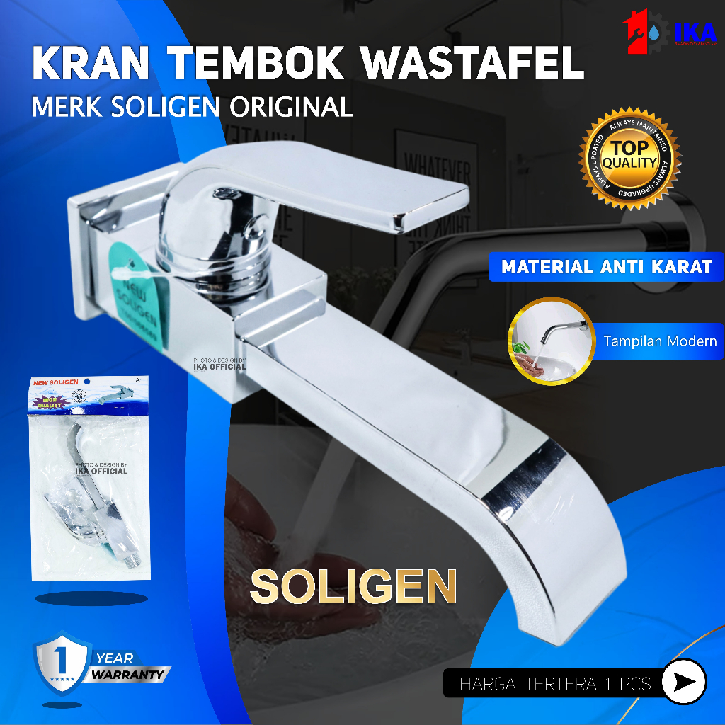 Jual Kran Wastafel Soligen W Tanam Keran Air Pvc Chrome Putih Ivory Hitam Angkat Washtafel