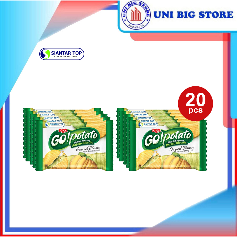Jual Deo Go Potato Biscuit 8 gr x 20 Sachet Renteng GoPotato Biskuit ...