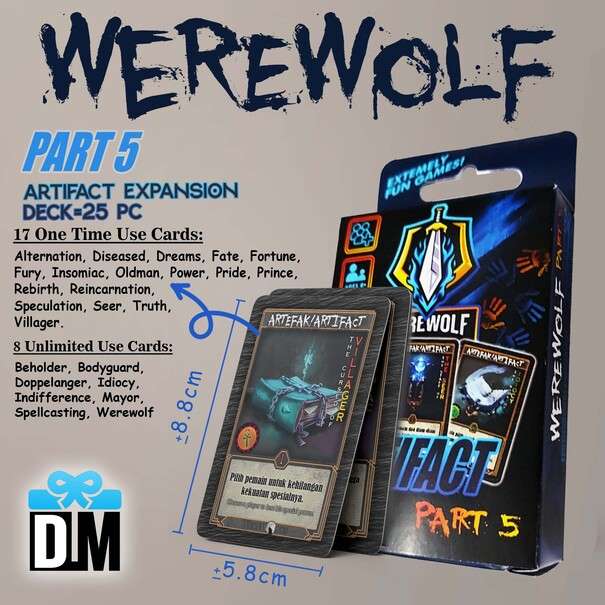 Jual Kartu Werewolf 2025 Bahasa Indonesia Lengkap Card Game Translated