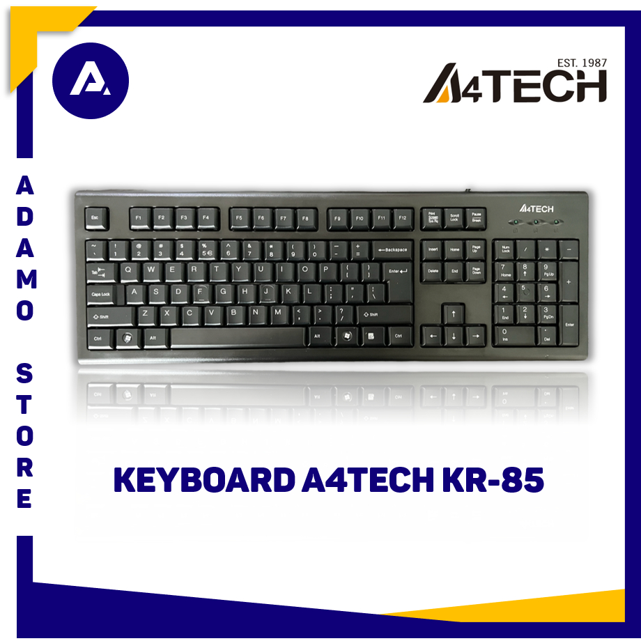 Jual Keyboard A4Tech KR-85 Keyboard USB Kabel Hitam | Shopee Indonesia