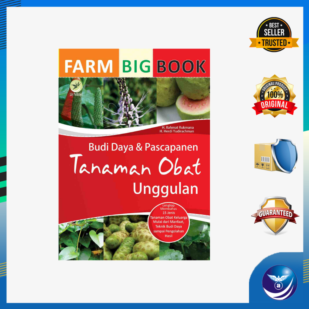 Jual Farm Big Book Budi Daya Dan Pascapanen Tanaman Obat Unggulan H Rahmat Rukmana Dan H