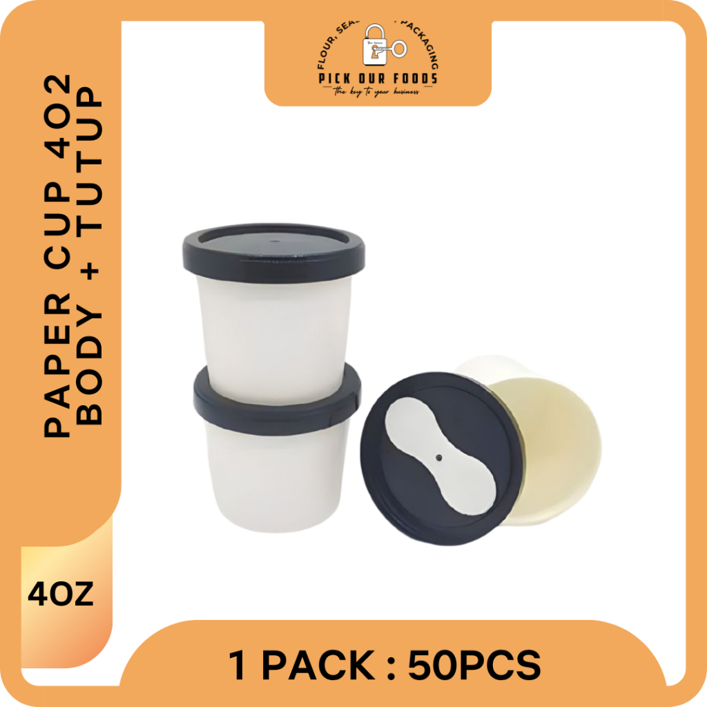 Jual Paper Cup 4oz Gelas Eskrim | Cup hot 4oz | cup kopi | gelas kertas ...