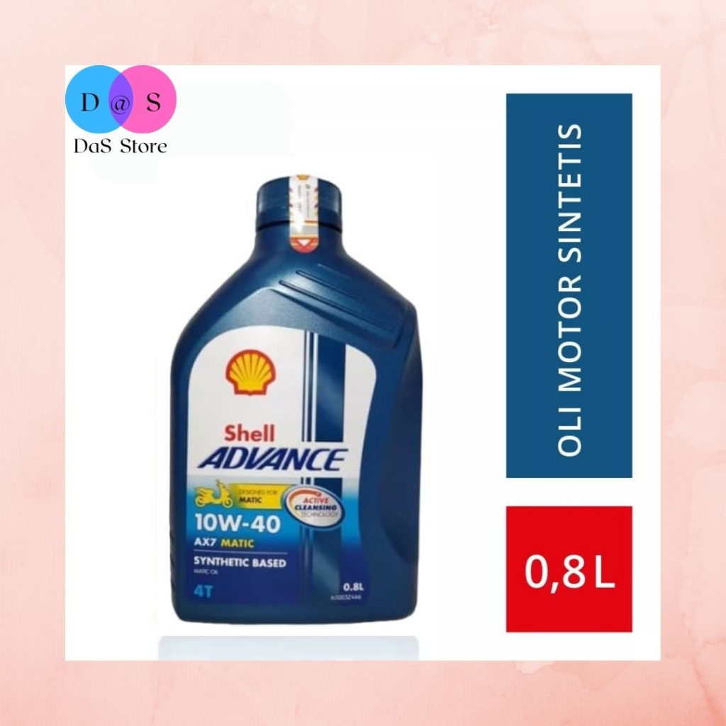 Jual Shell Advance AX7 Matic 10W-40 800ml Shell Oil 0.8L - Oli Motor ...