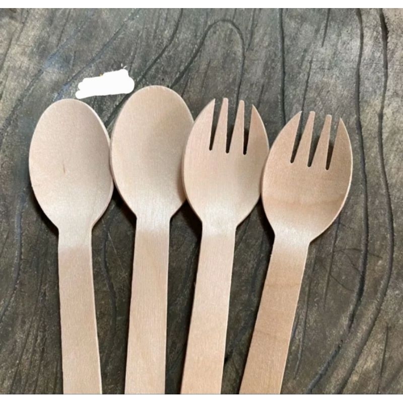 Jual spork mini kayu uk 10.5cm | Shopee Indonesia