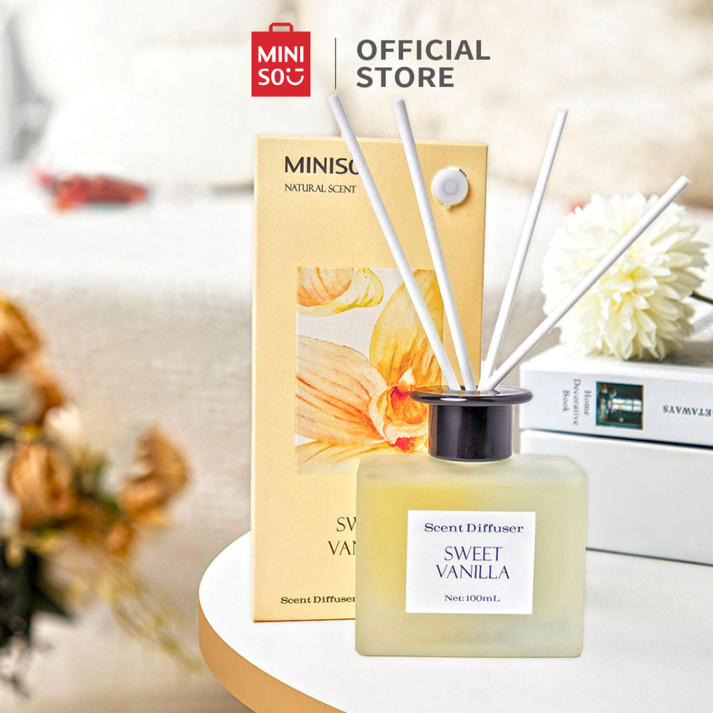 Jual MINISO Reed Diffuser 100ml Aromatherapy Pengharum Ruangan Aroma