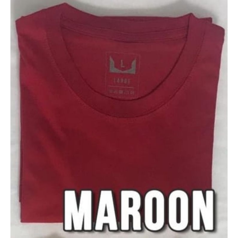 Jual KAOS POLOS LENGAN PENDEK COTTON COMBED 30S (WARNA KAOS MAROON