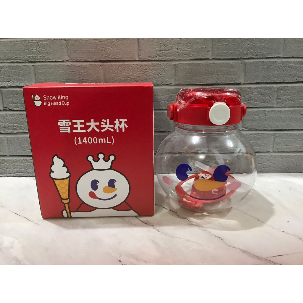Jual SSA Tumbler Mixue Original Botol Kepala Mixue+Sedotan 1400ml Tebal ...