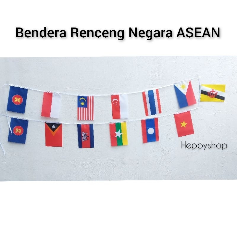 Jual Bendera Renceng Negara Asean Shopee Indonesia