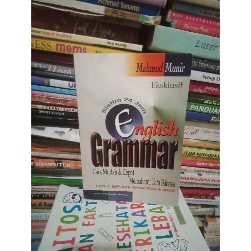 Jual BUKU ASLI SISTEM 24 JAM ENGLISH GRAMMAR CARA MUDAH DAN CEPAT