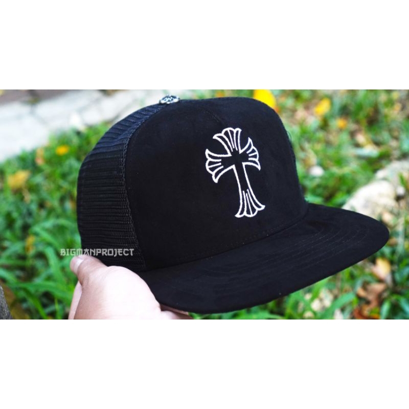 Jual chrome hearts trucker caps cross original | Shopee Indonesia