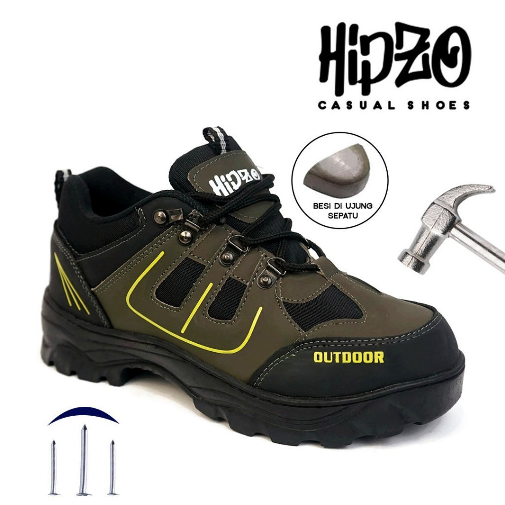 Jual Hipzo Sepatu Safety Sol Full Karet M Untuk Kerja Proyek Tambang