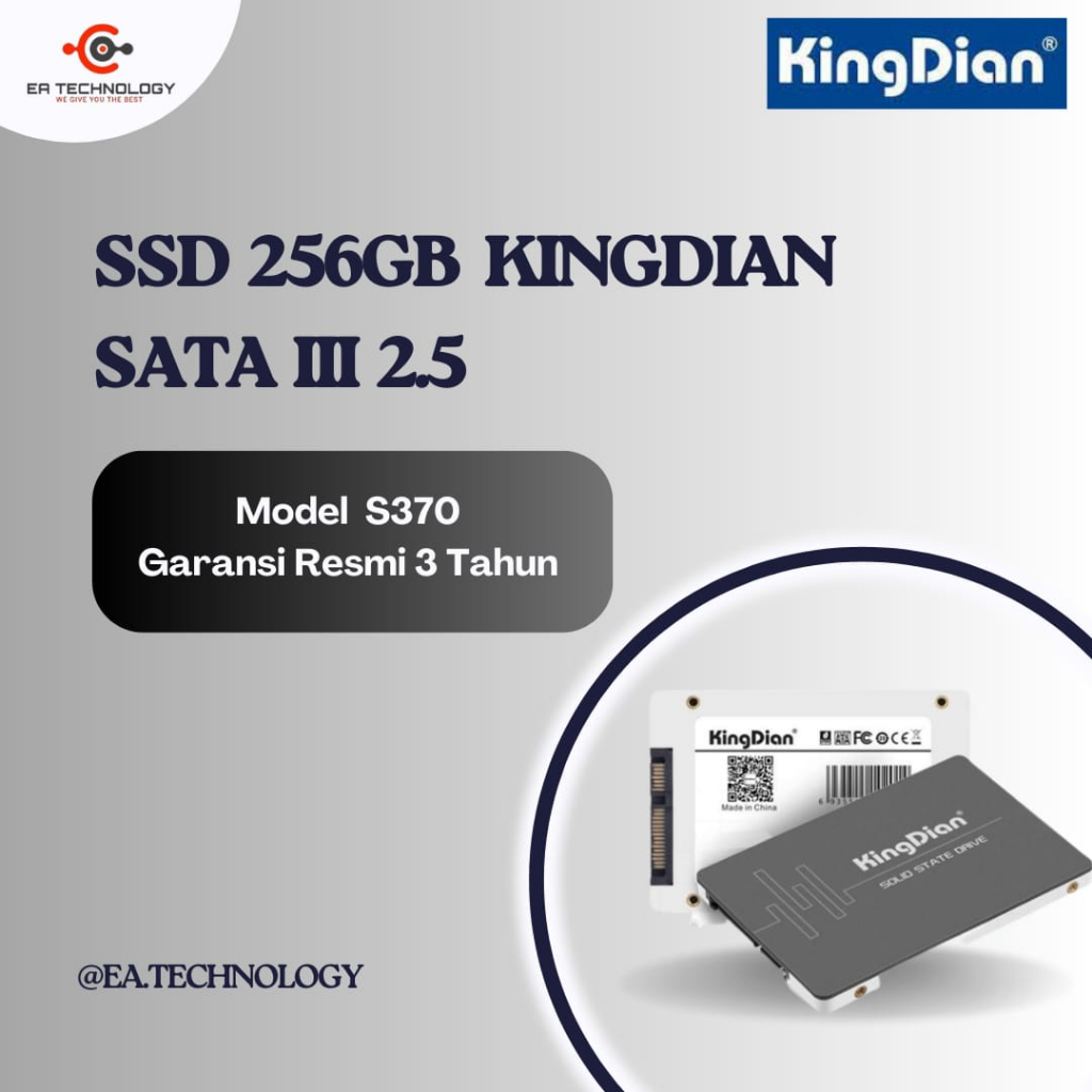 Jual SSD KingDian S370 256GB 2.5 Inch SATA III Shopee Indonesia