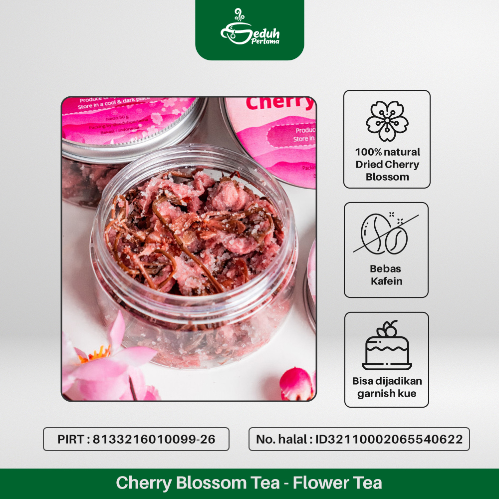 Jual Seduh Pertama Teh Bunga Sakura / Cherry Blossom / Sakura Cherry ...