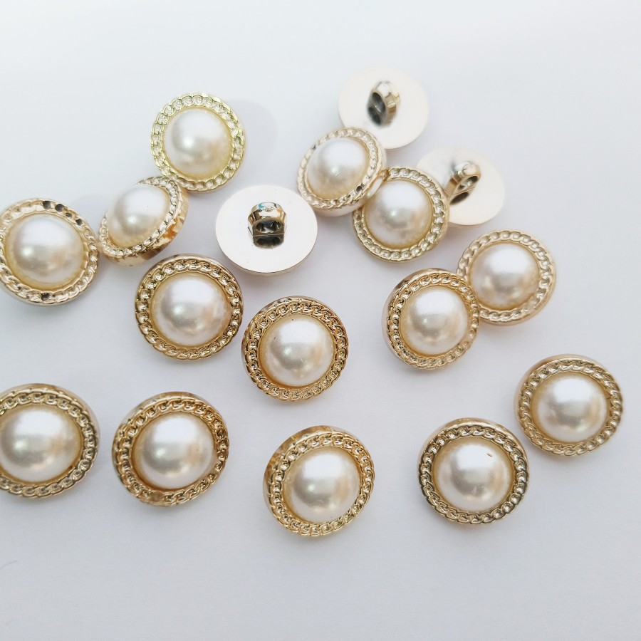 Jual 12 PCS KANCING JAMUR TIMBUL LIST RANTAI 21 MM 2,1 CM | Shopee ...