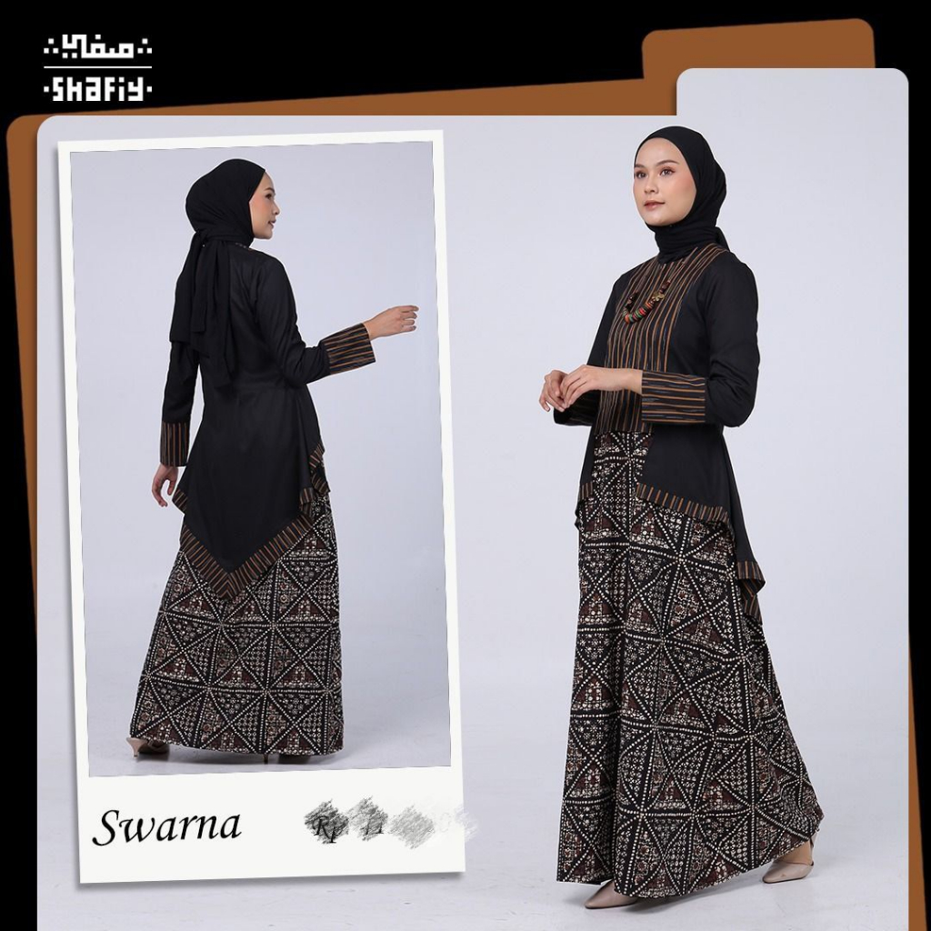 Jual Swarna Gamis Batik Shafiy Original Modern Etnik Jumbo Kombinasi ...