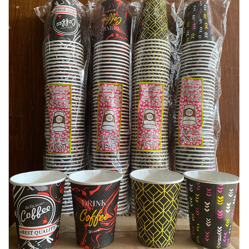 Jual PAPER CUP UKURAN 8 OZ (TANPA TUTUP) | Shopee Indonesia