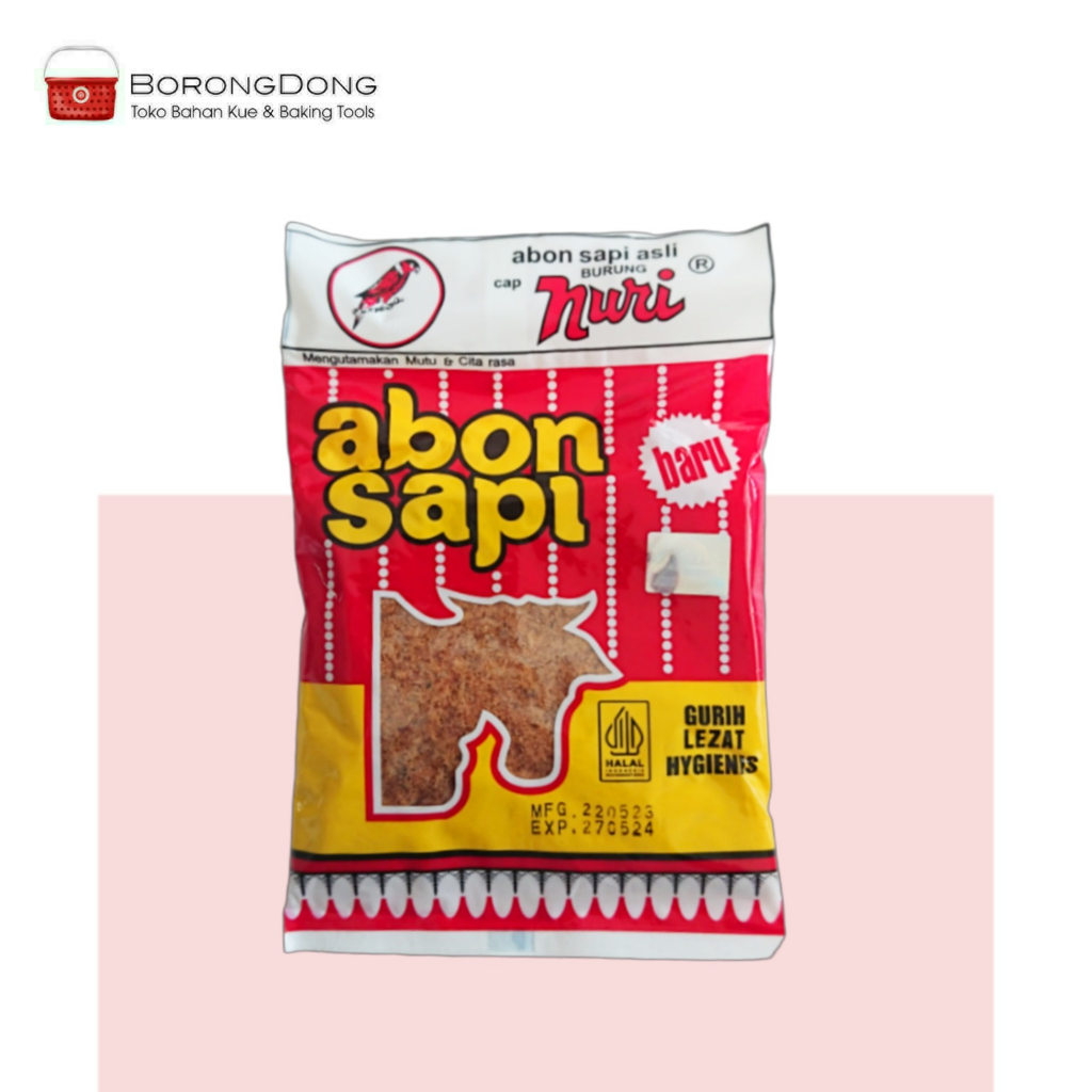 Jual Abon Nuri 90g / Abon Sapi Halal / Topping Roti / Topping Donat ...