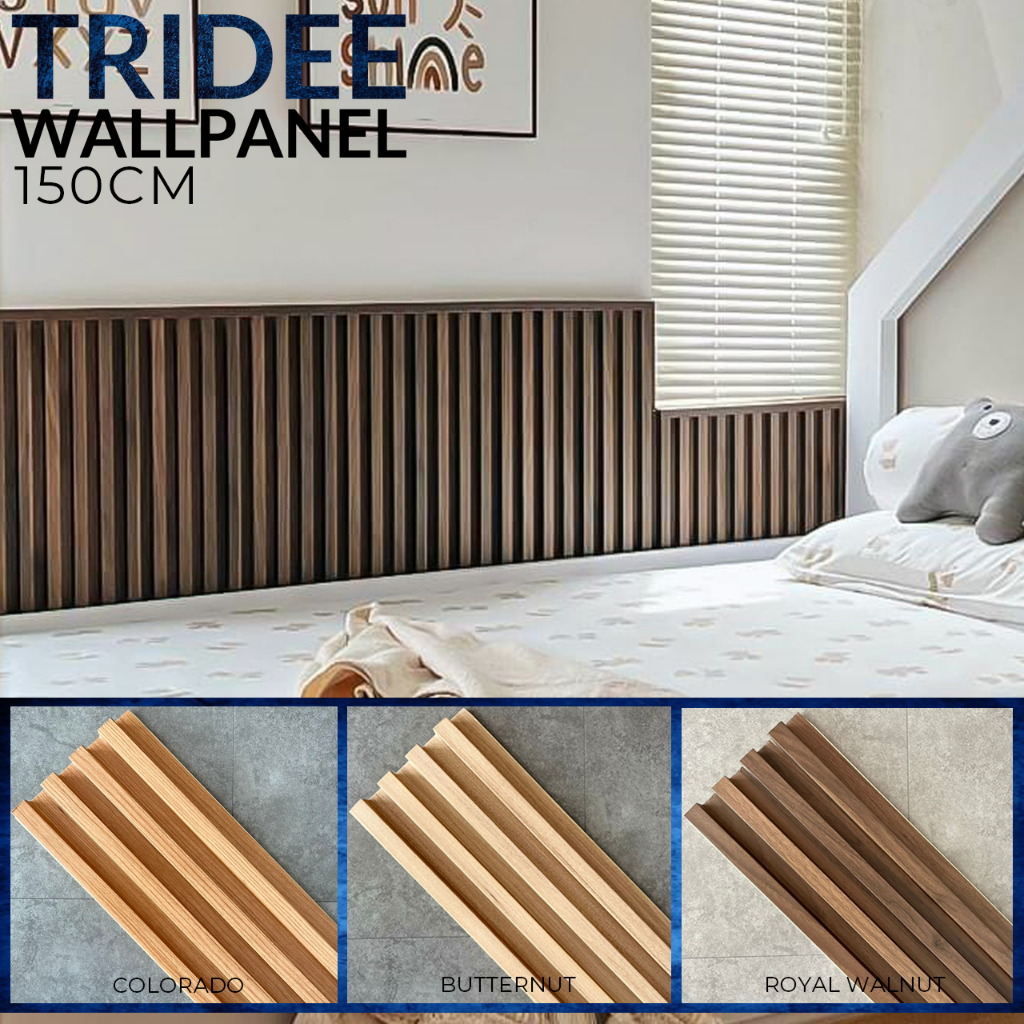 Jual FLUTED WOOD PANEL WPC 24MM | TRIDEE WALLPANEL | Shopee Indonesia