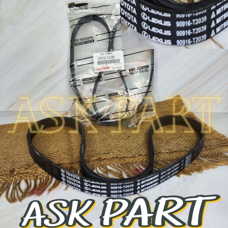 Jual VAN FAN V BELT TALI KIPAS 6PK 1150 TOYOTA ALL NEW YARIS VIOS 2016