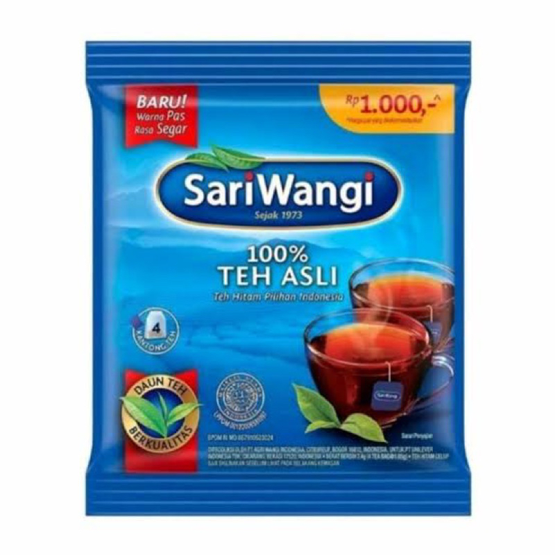 Jual Teh Sari Wangi Celup Sachet Isi 4 Kantong Teh Shopee Indonesia 0327