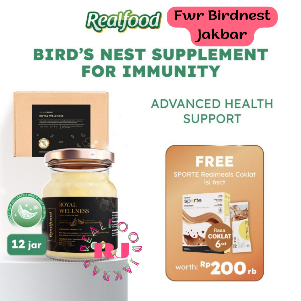 Jual Realfood Royal Wellness Fully Concentrated Bird Nest 99 Persen