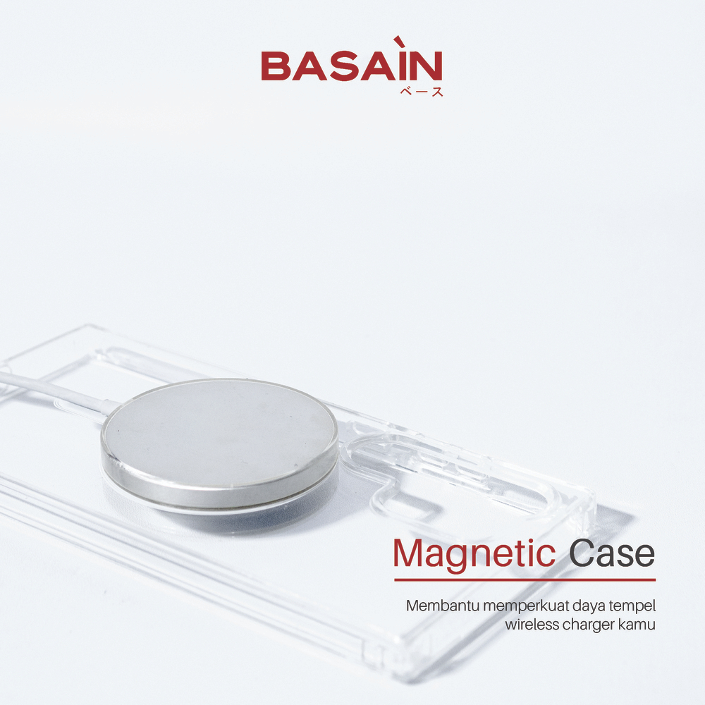 Jual Casing Samsung S22 Ultra Case Hybrid MagSafe BASAIN | Transparant ...