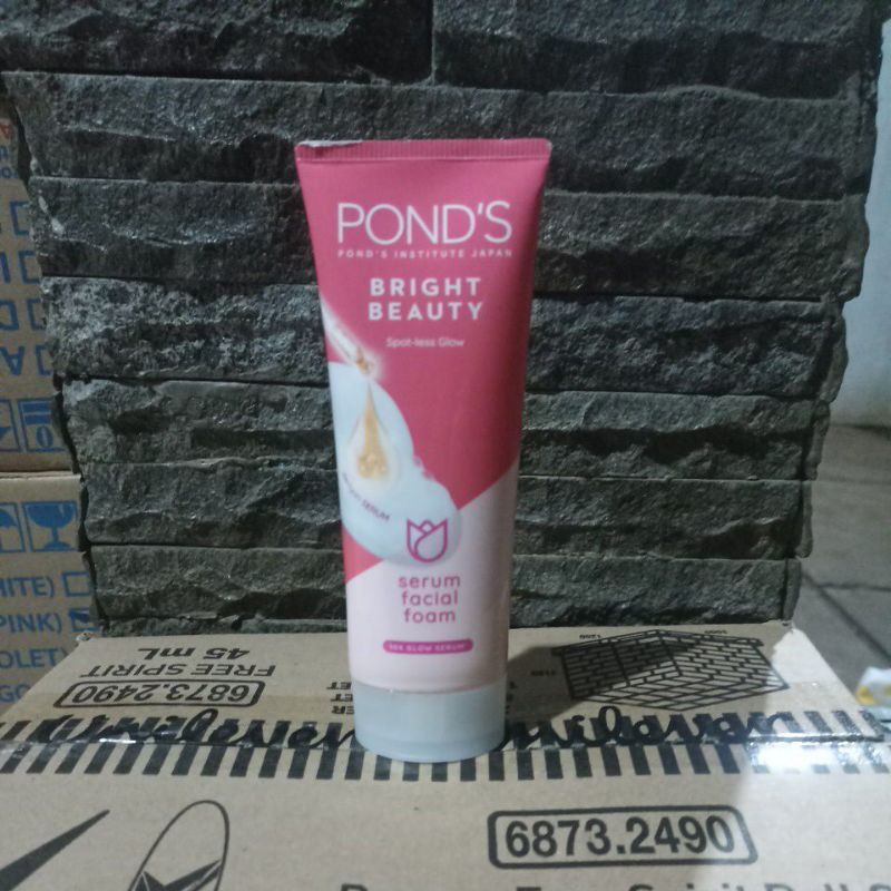 Jual Ponds Bright Beauty Serum Facial Foam 100g | Shopee Indonesia