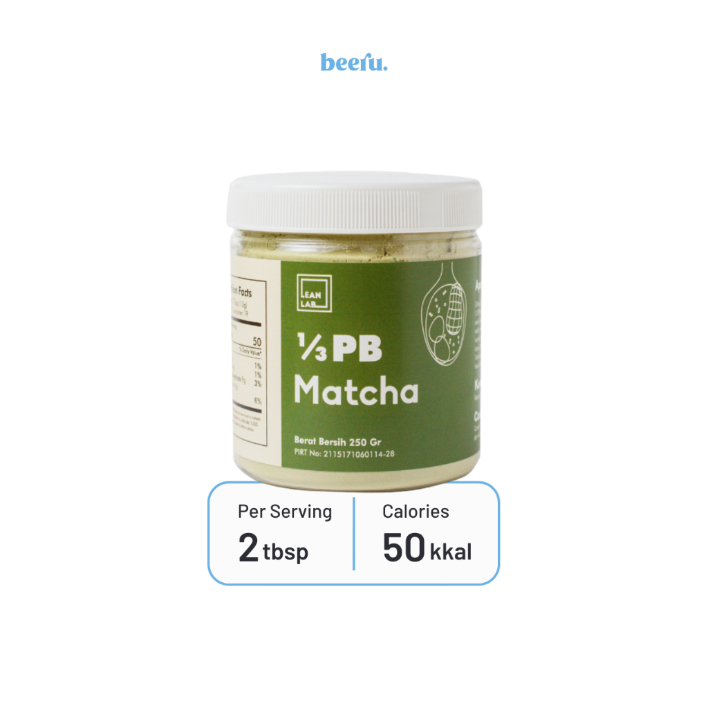 Jual Lean Lab Peanut Butter Powder 1/3 PB Matcha Shopee Indonesia