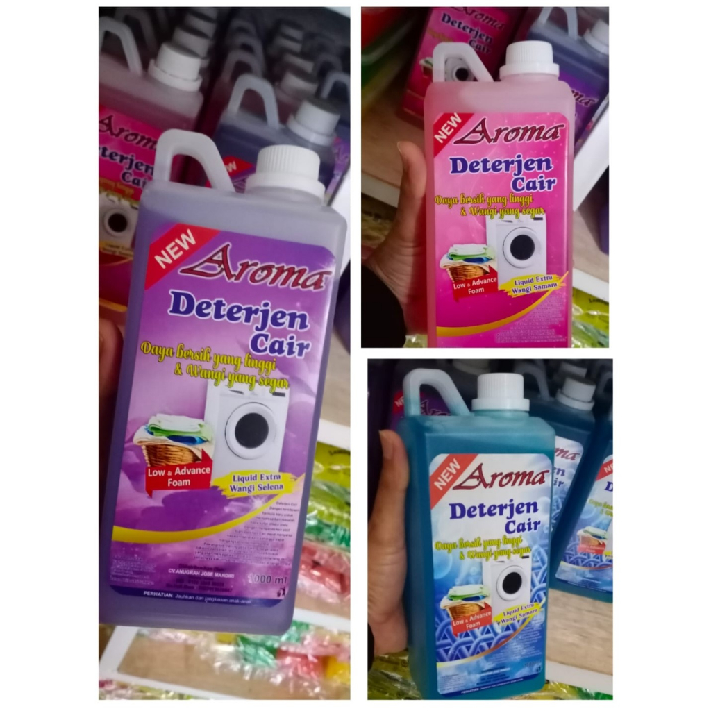 Jual Deterjen cair AROMA/deterjen extra wangi/Deterjen cair ukuran 1 ...