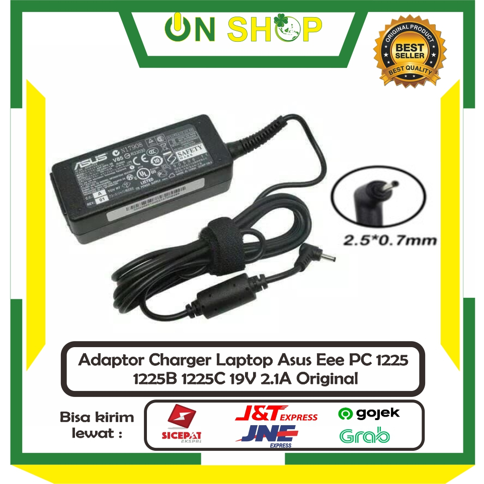 19V 2.1A For ASUS Eee PC Seashell 1225B 1225C 1015PED 1015T 1015B