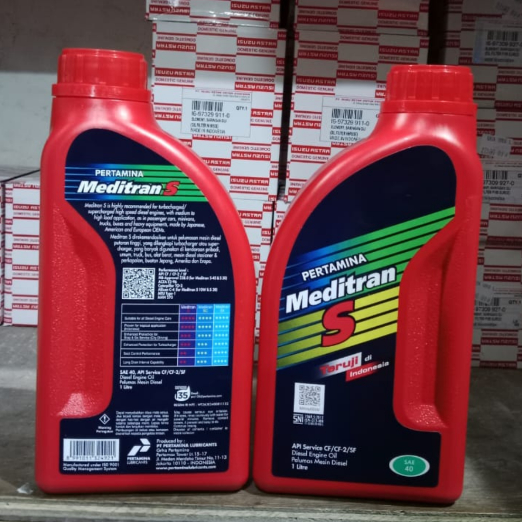 Jual KMD | Pertamina Oli Mesin Diesel Mobil / Meditran S 1000 Ml SAE 40 ...