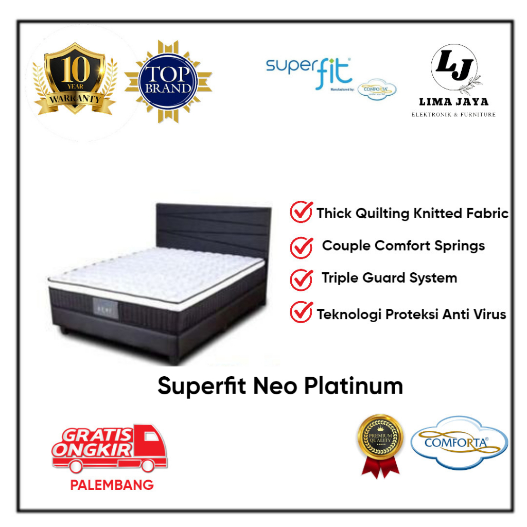 Jual Matras Springbed Superfit Neo Platinum By Comforta Kasur Springbed ...