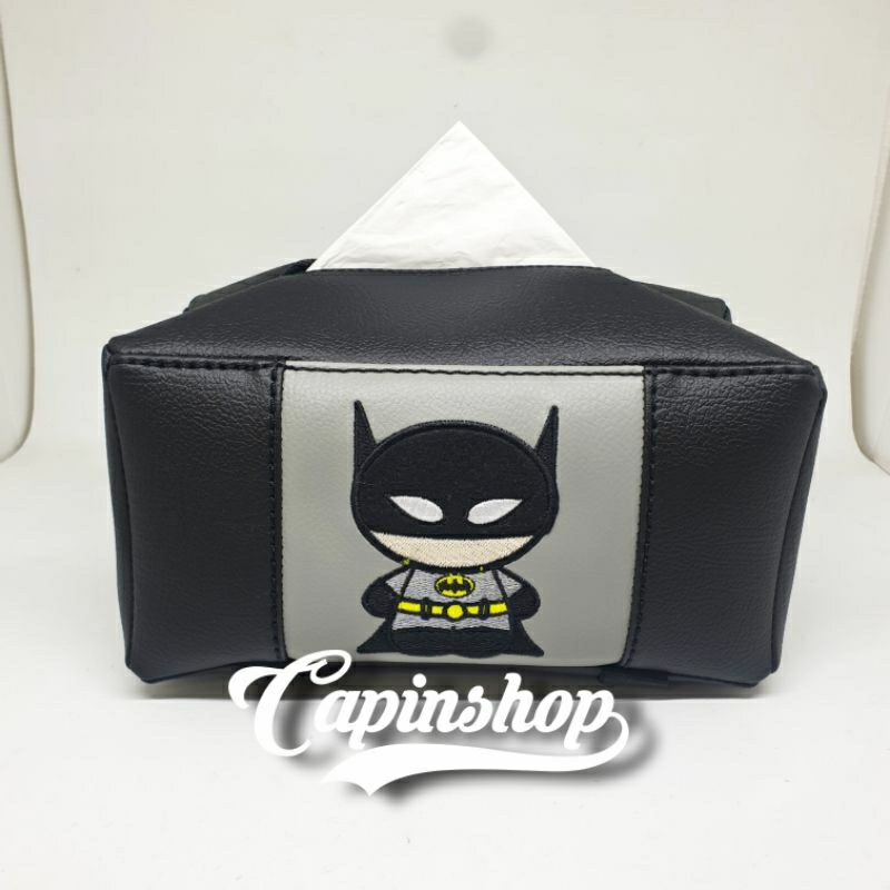Jual TEMPAT TISU KULIT // Cover tissue karakter Spiderman Batman One ...