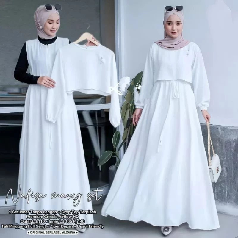 Detail bahan NAFISA Maxy Set 2in1