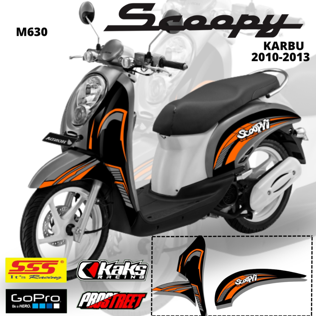 Jual Lis Stiker Striping Honda Scoopy Karbu M Tahun