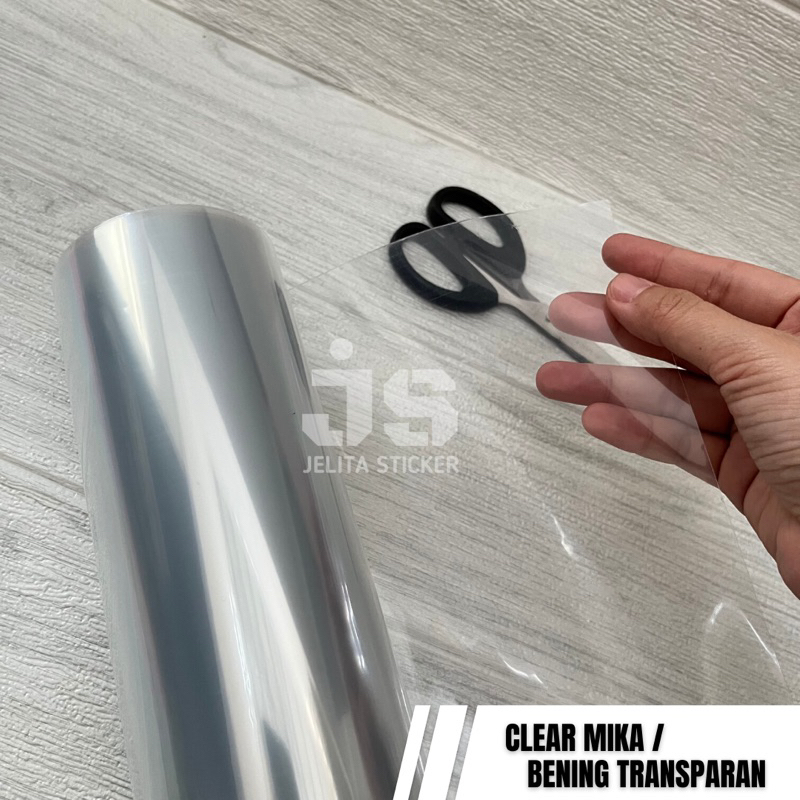 Jual [PER METER] Sticker VPF Putih Transparan Bening Mika Glossy ...