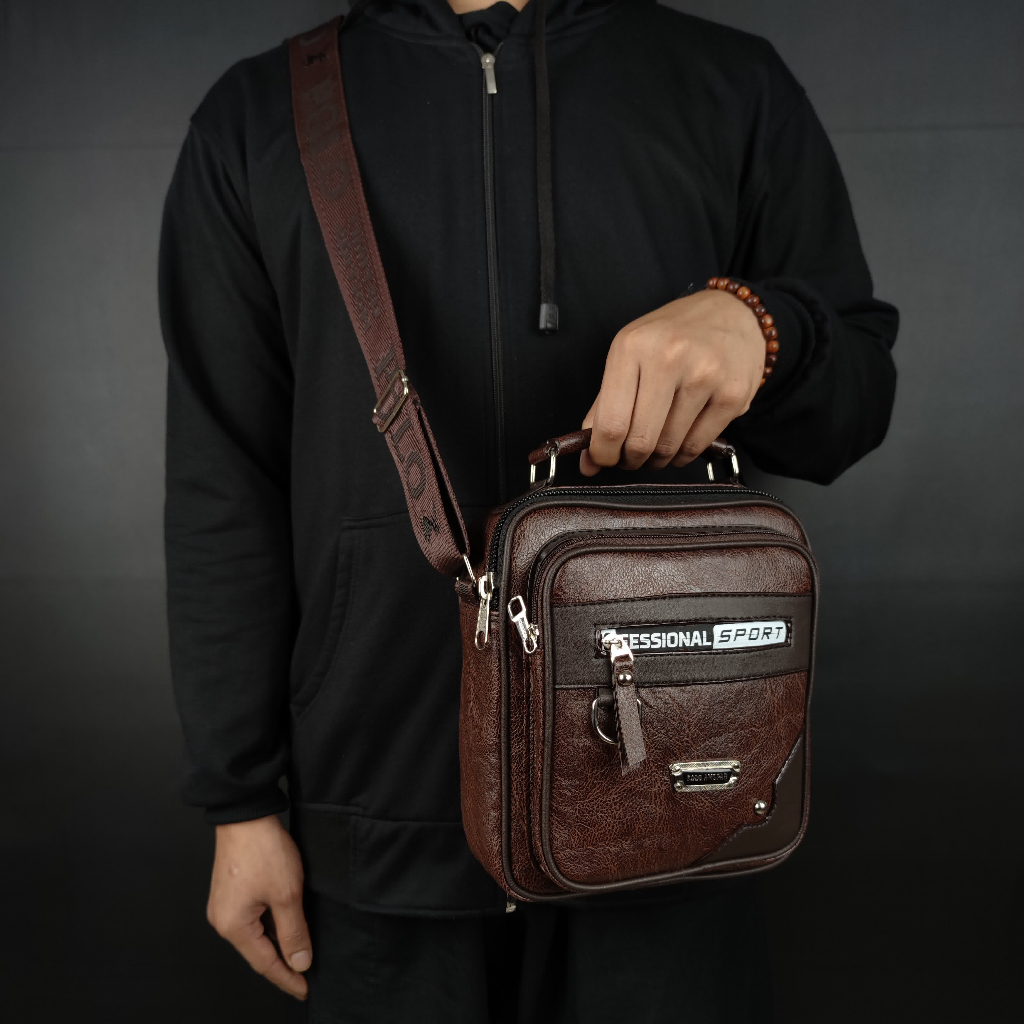 Tas Selempang Pria Polo Chestnut – VERNYX