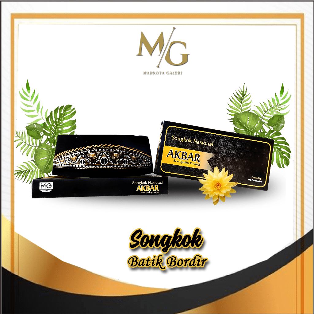 Jual Banting Harga Songkok Akad Nikah Kopiah Bordir Motif