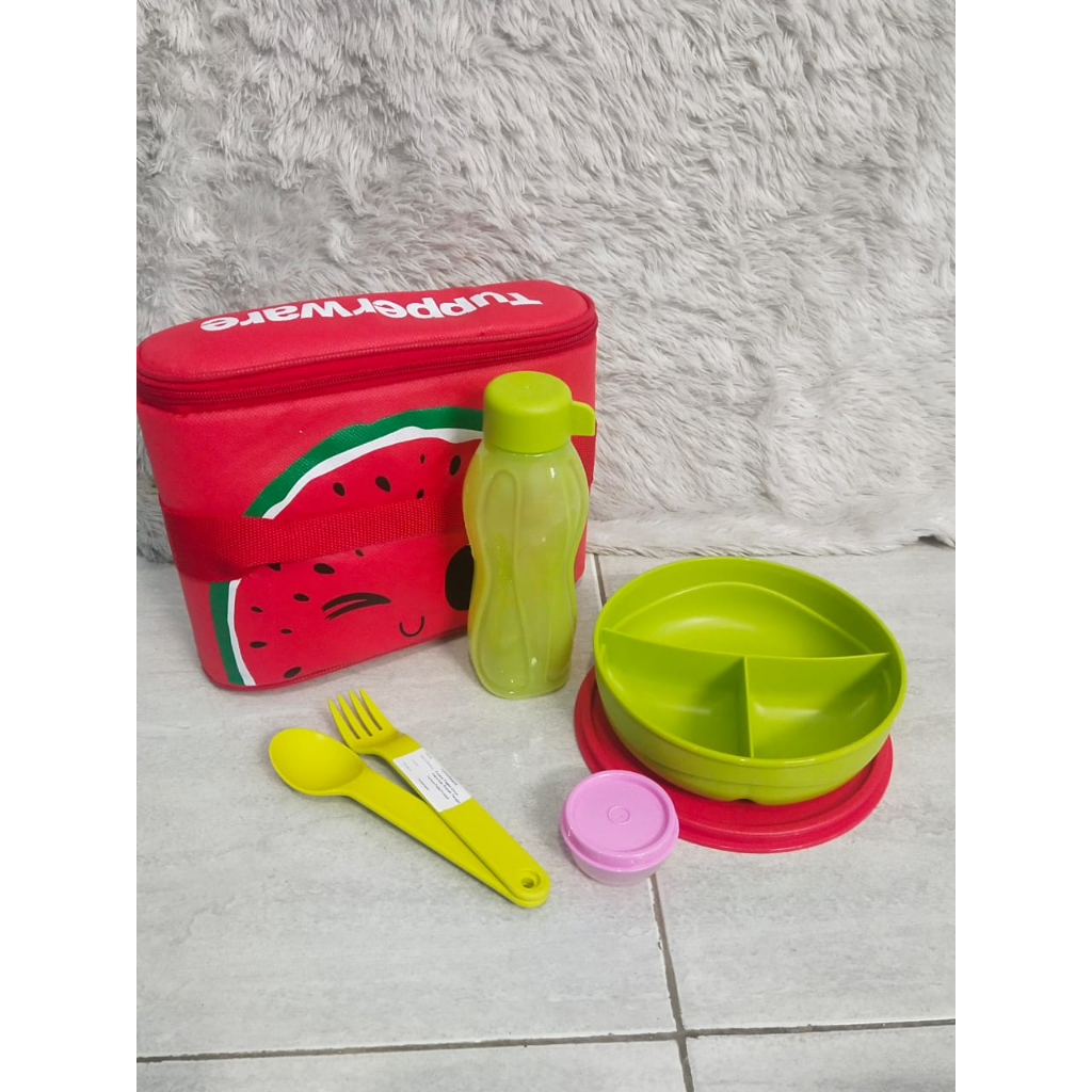Jual kids lunch set watermelon kids lunch set apple kotak bekal