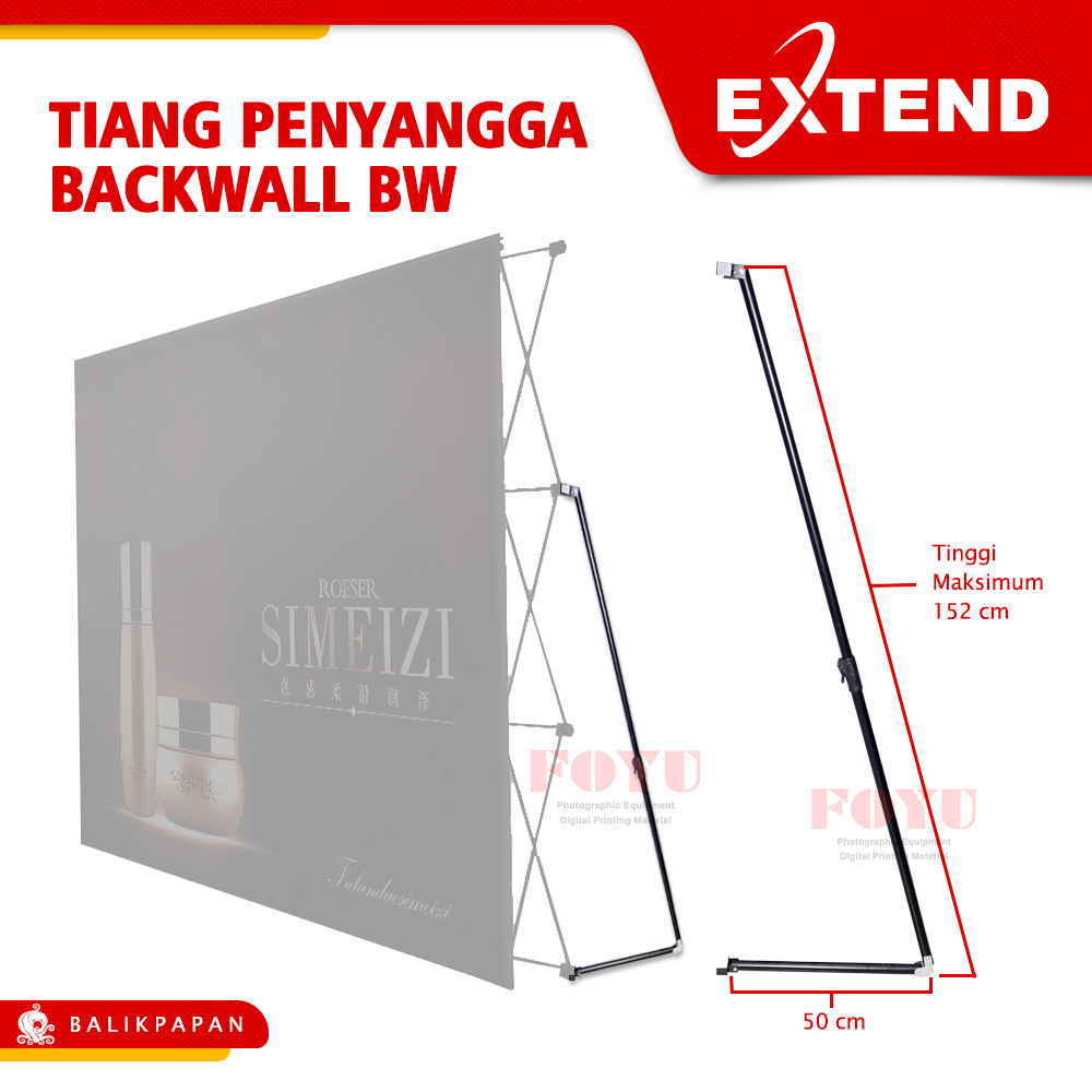 Jual 2 Pcs Tiang Tongkat Penyangga Stand Display Banner Poster Backdrop ...