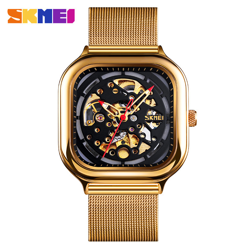 Jual SKMEI 9184 Jam Tangan Pria Automatic Analog Tali Rantai Pasir