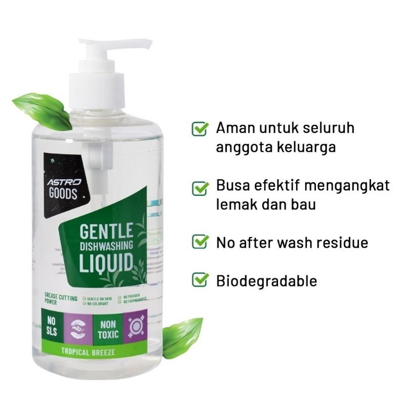 Jual Gentle Dishwashing Liquid 500ml - Astro Goods / sabun cuci piring ...