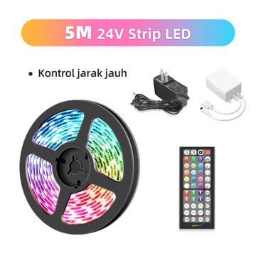 Led Strip Rgb Led Strip Lamp Lampu Led Kamar 5M10M20M30M40M Lampu Rgb Kamar Lampu Led Strip Rgb