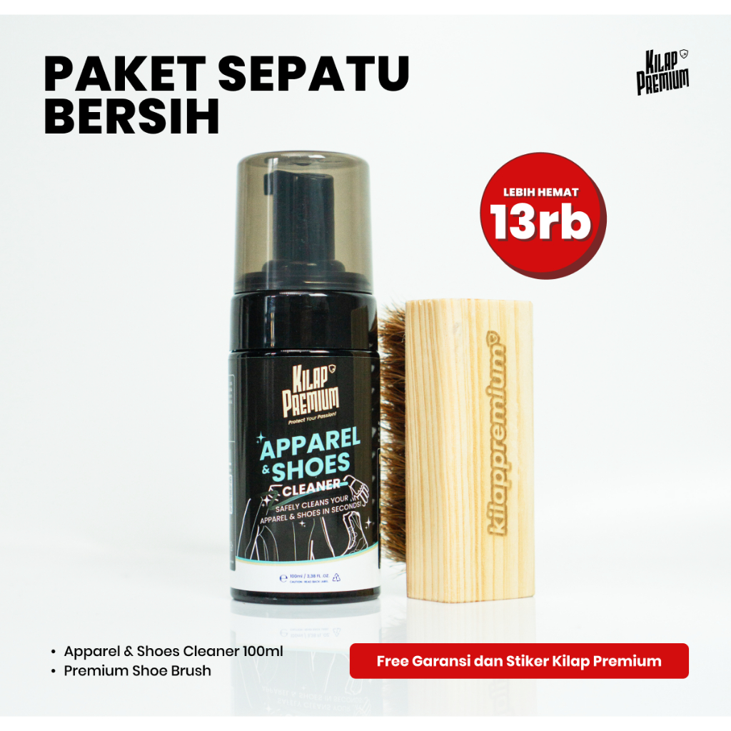 Jual Paket Sepatu Bersih | Kilap Premium - Shoes Cleaner, Shoe Brush ...