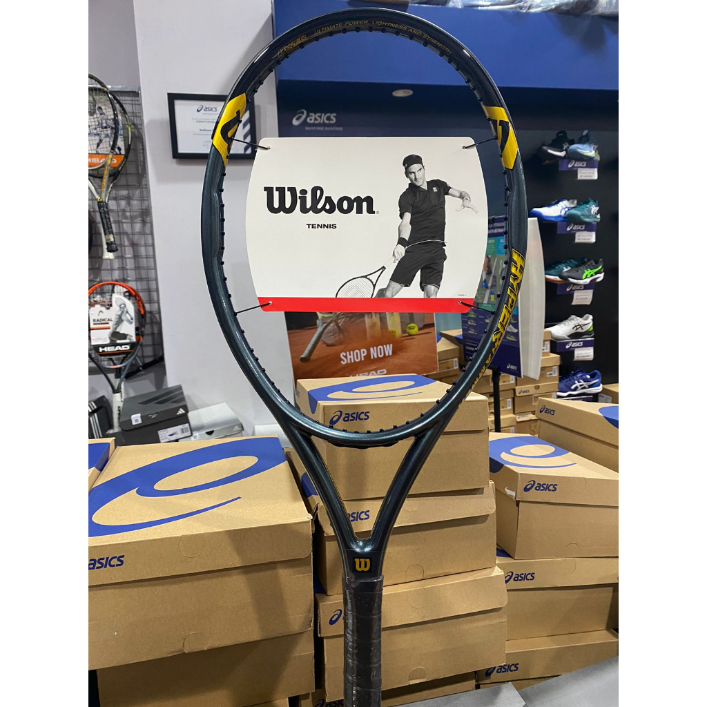 Jual Raket Tenis Wilson HYPER HAMMER 5.3 Grey Black [242 gram/115 inc ...