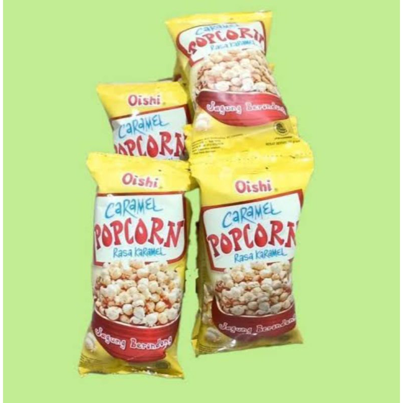 Jual Oishi Popcorn Rasa Karamel 20Gr x 10Pcs Per Renceng | Shopee Indonesia