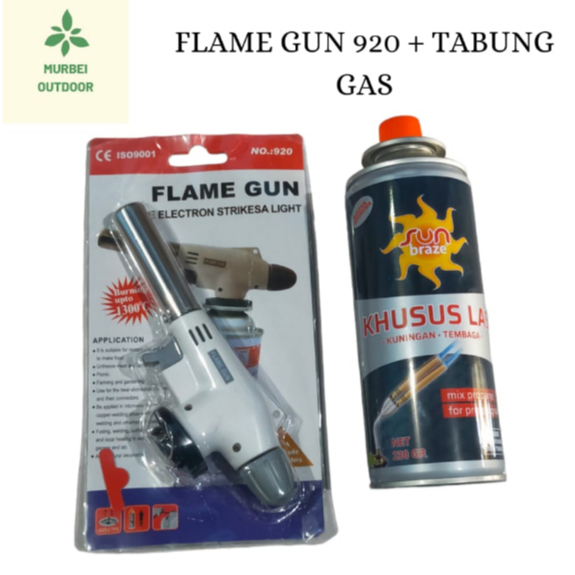 Jual [khusus pulau jawa] Paket Flame Gun Gas Torch dan Tabung Gas ...